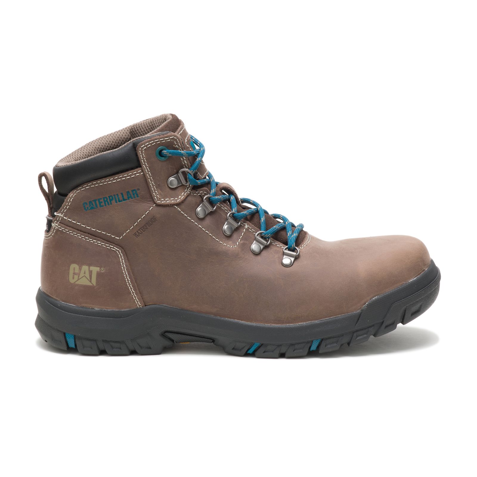 Caterpillar Women's Mae Steel Toe Waterproof Work Boots Brown CAT-80149